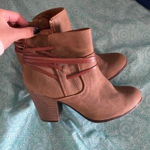 Brown boots, or heels